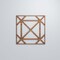 Ekena Millwork Large Buxton Decorative Fretwork Wood Wall Panels, Walnut, 23 3/8"W x 23 3/8"H x 3/8"T WALW24X24X0375BUXWA - alternate 3
